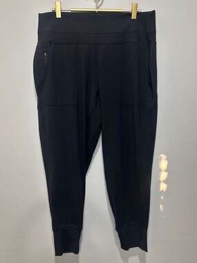 Athleta Venice High Rise Jogger Pants Black Size Large Petite